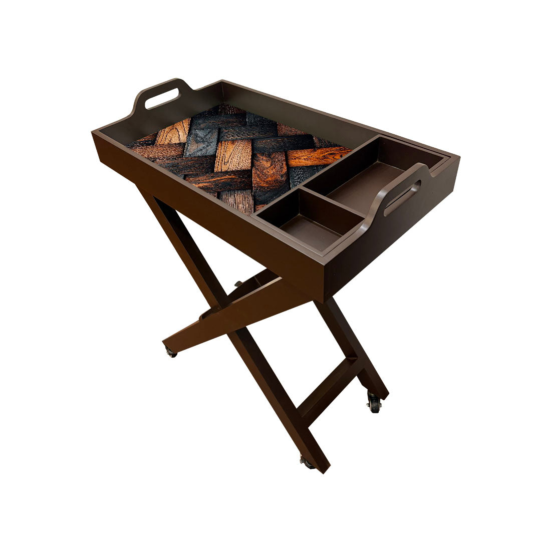 Butler Tray with Wheels
