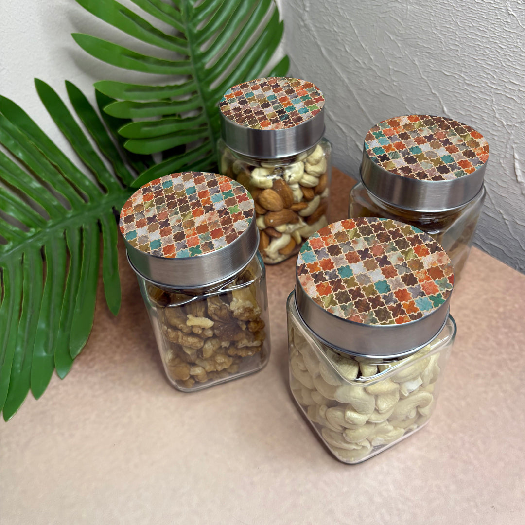 Jar Set : Glass Jars with Steel Lid ( Medium )