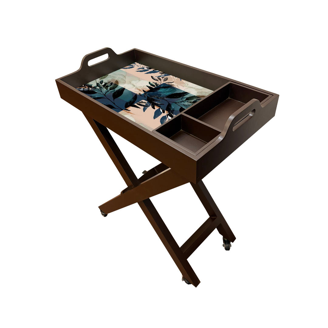 Butler Tray with Wheels