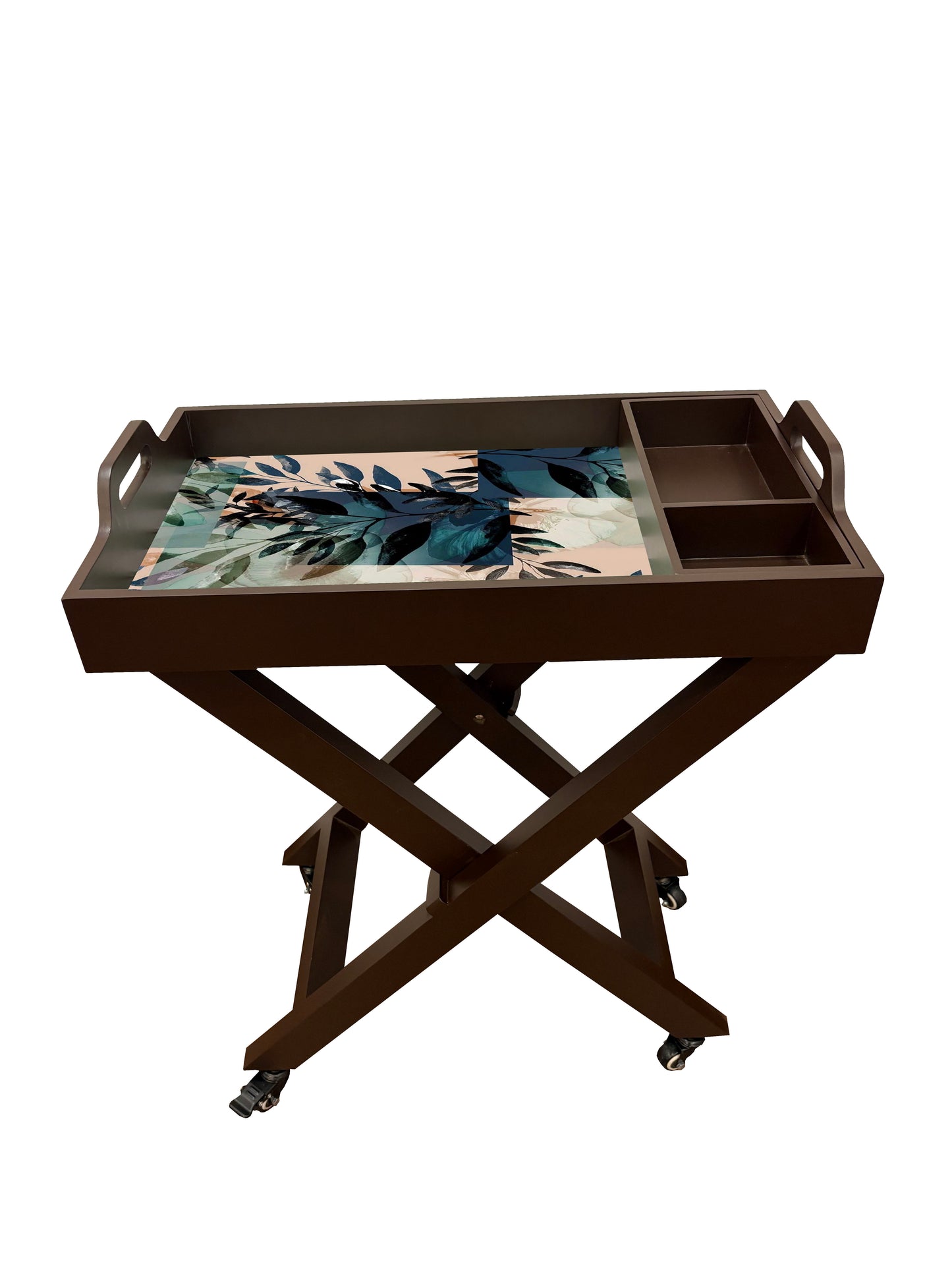 Butler Tray with Wheels