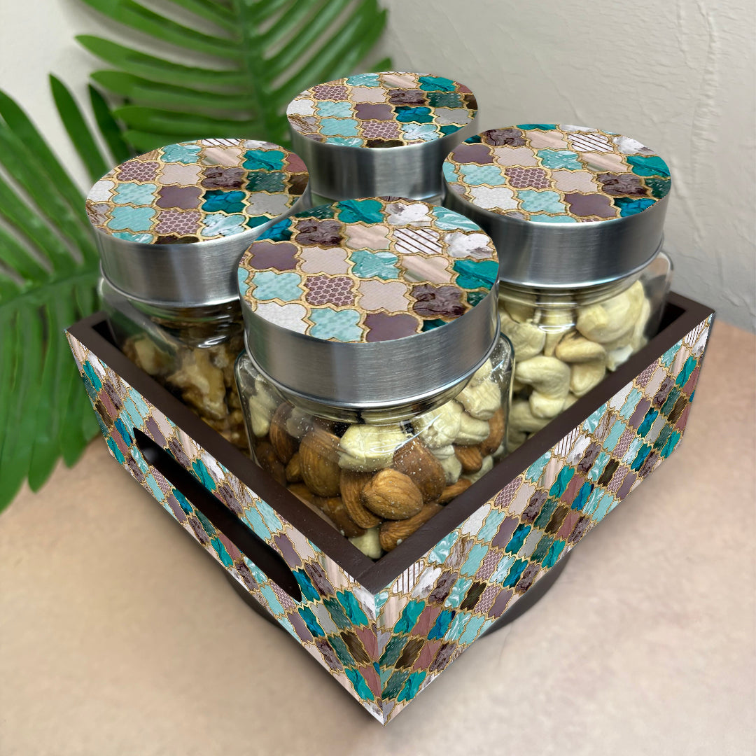 Jar Set : Glass Jars with Steel Lid ( Medium )