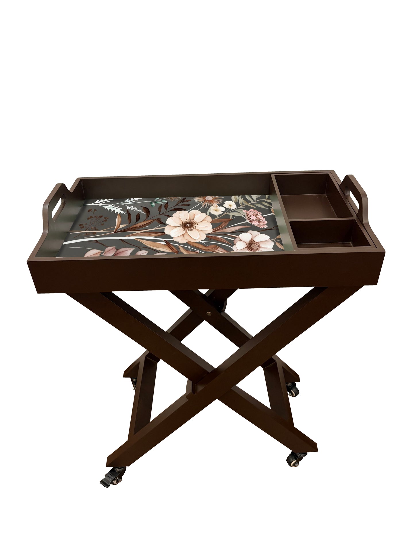 Butler Tray with Wheels