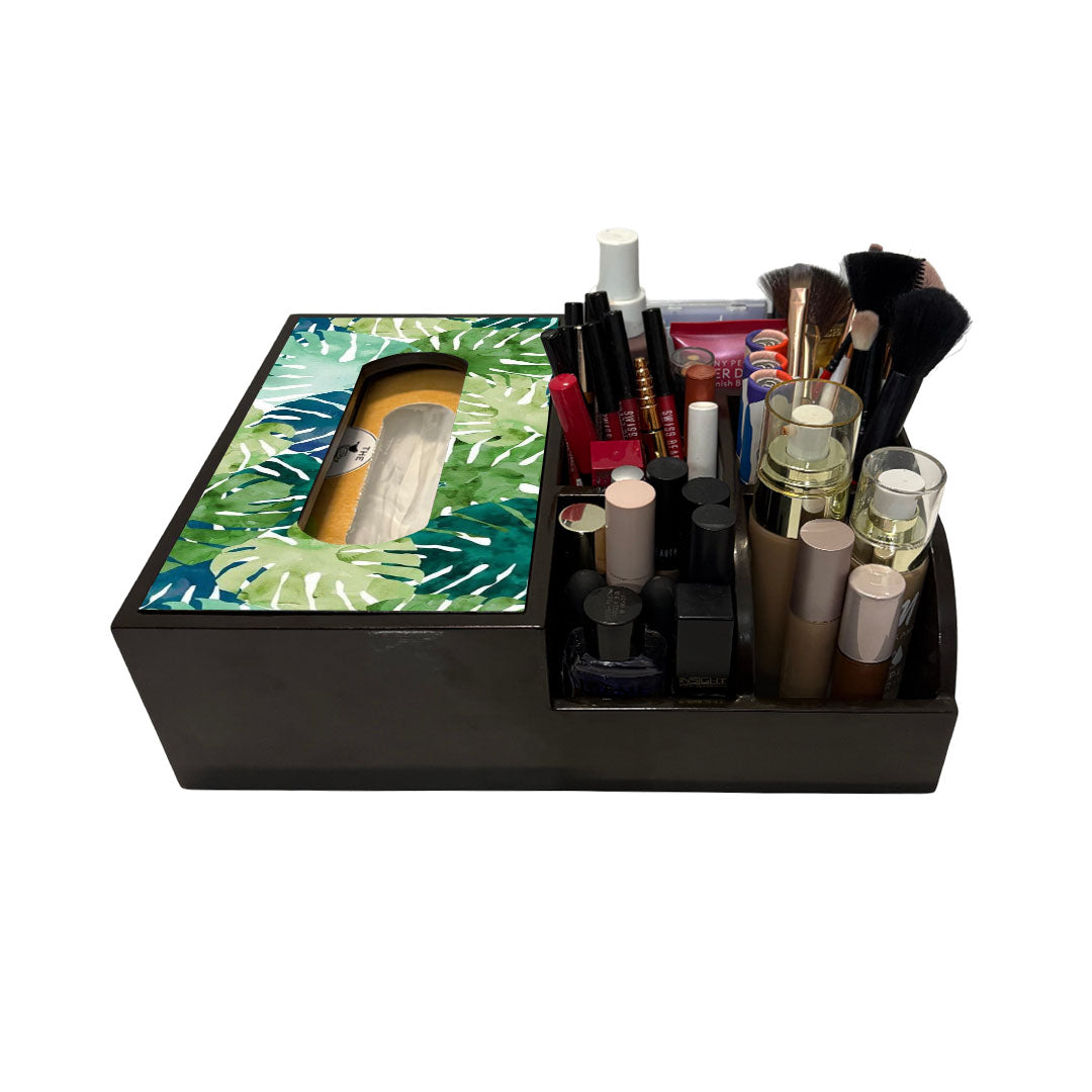 Multi Utility Organizer With Tissue Box Holder