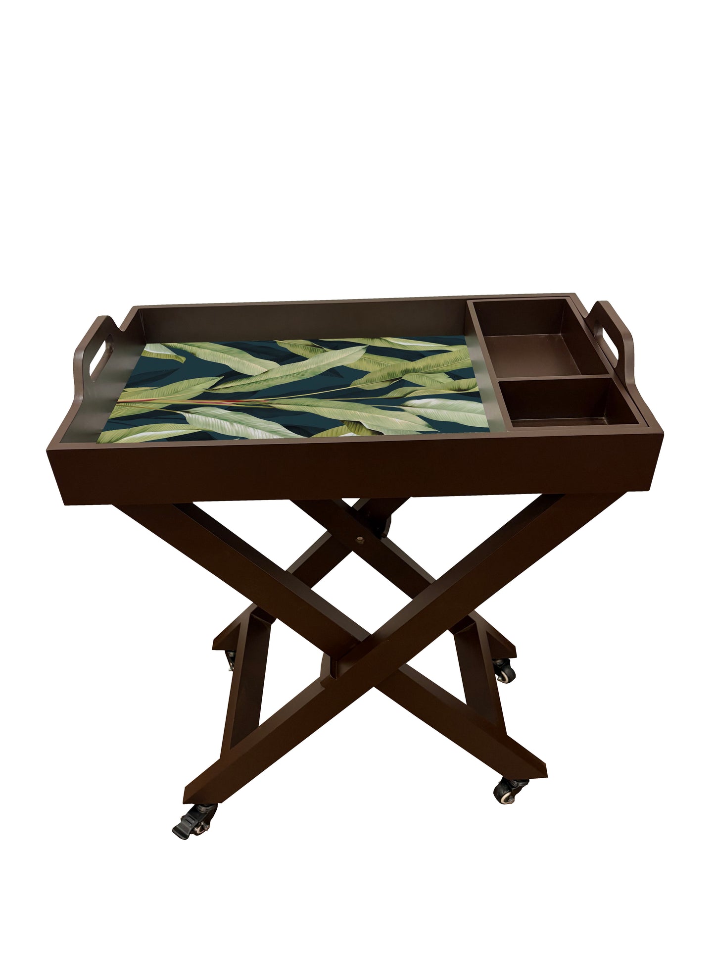 Butler Tray with Wheels