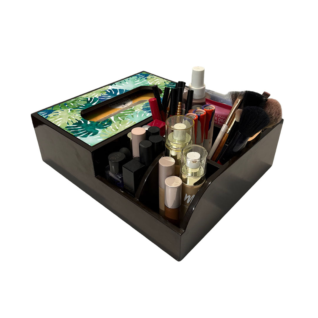 Multi Utility Organizer With Tissue Box Holder