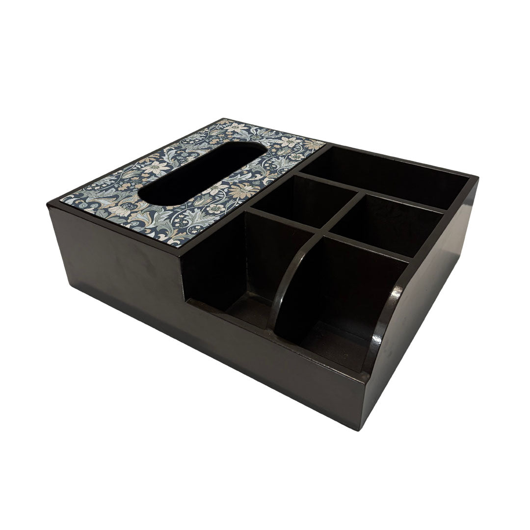 Multi Utility Organizer With Tissue Box Holder