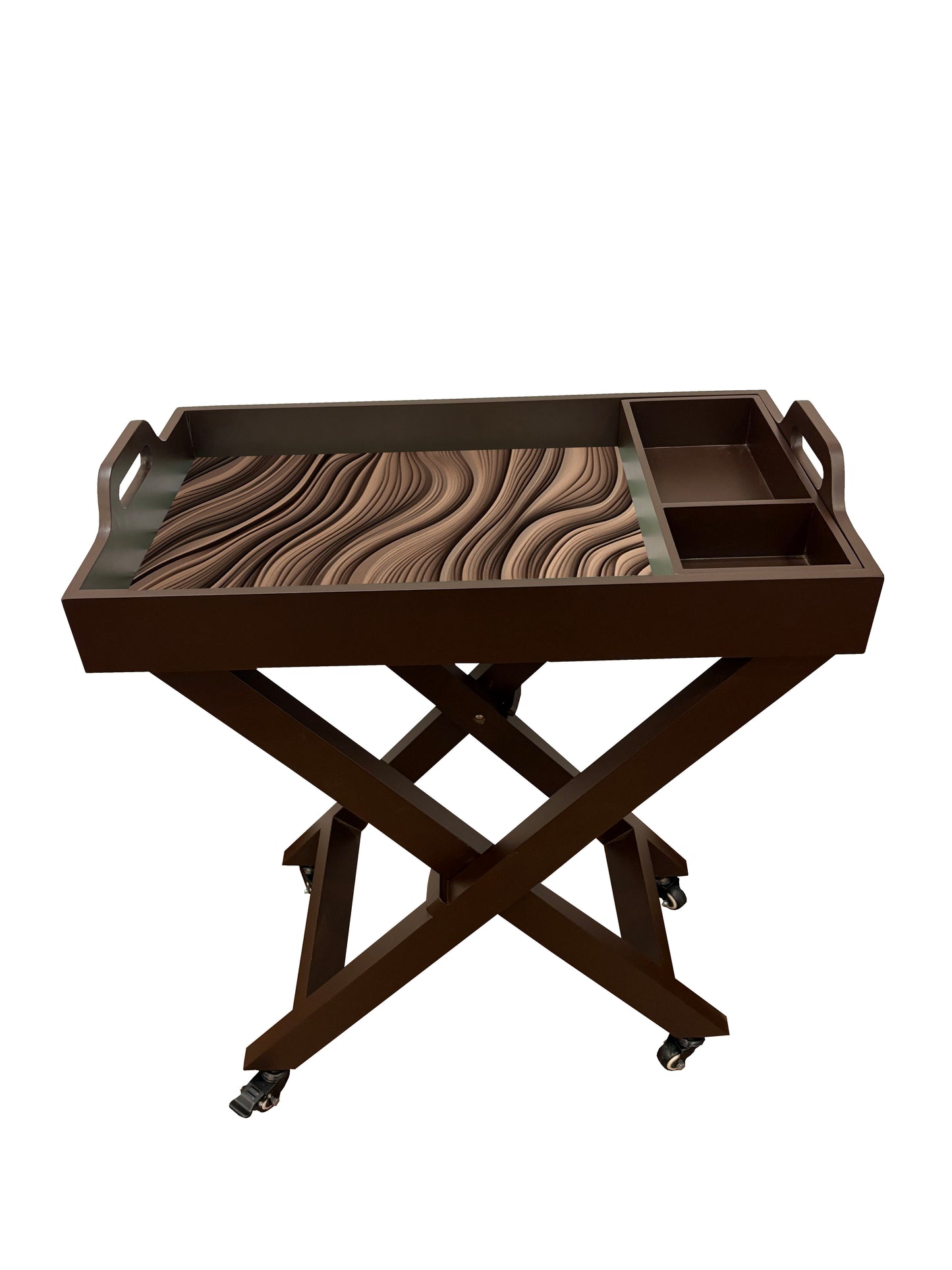 Butler Tray with Wheels