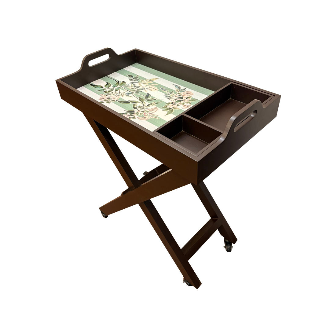 Butler Tray with Wheels