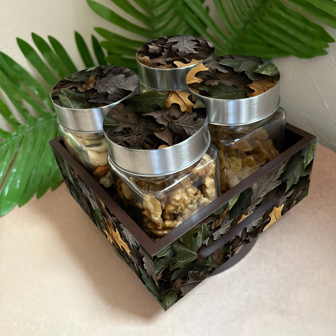 Jar Set : Glass Jars with Steel Lid ( Medium )