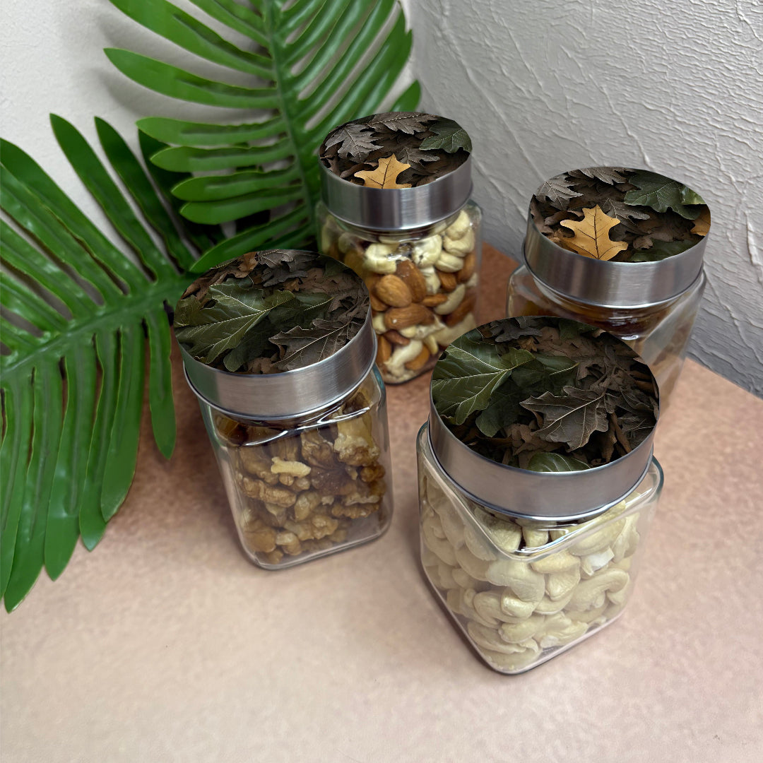 Jar Set : Glass Jars with Steel Lid ( Medium )