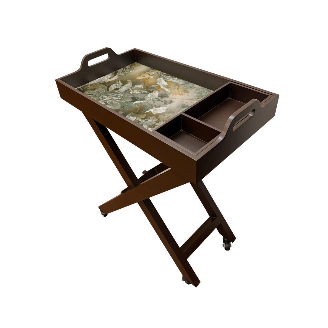 Butler Tray with Wheels