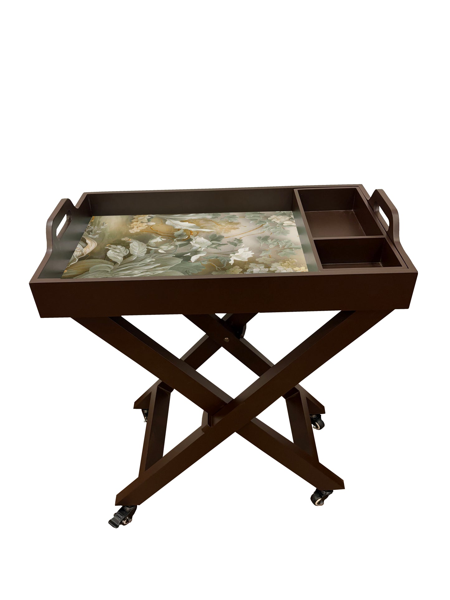 Butler Tray with Wheels