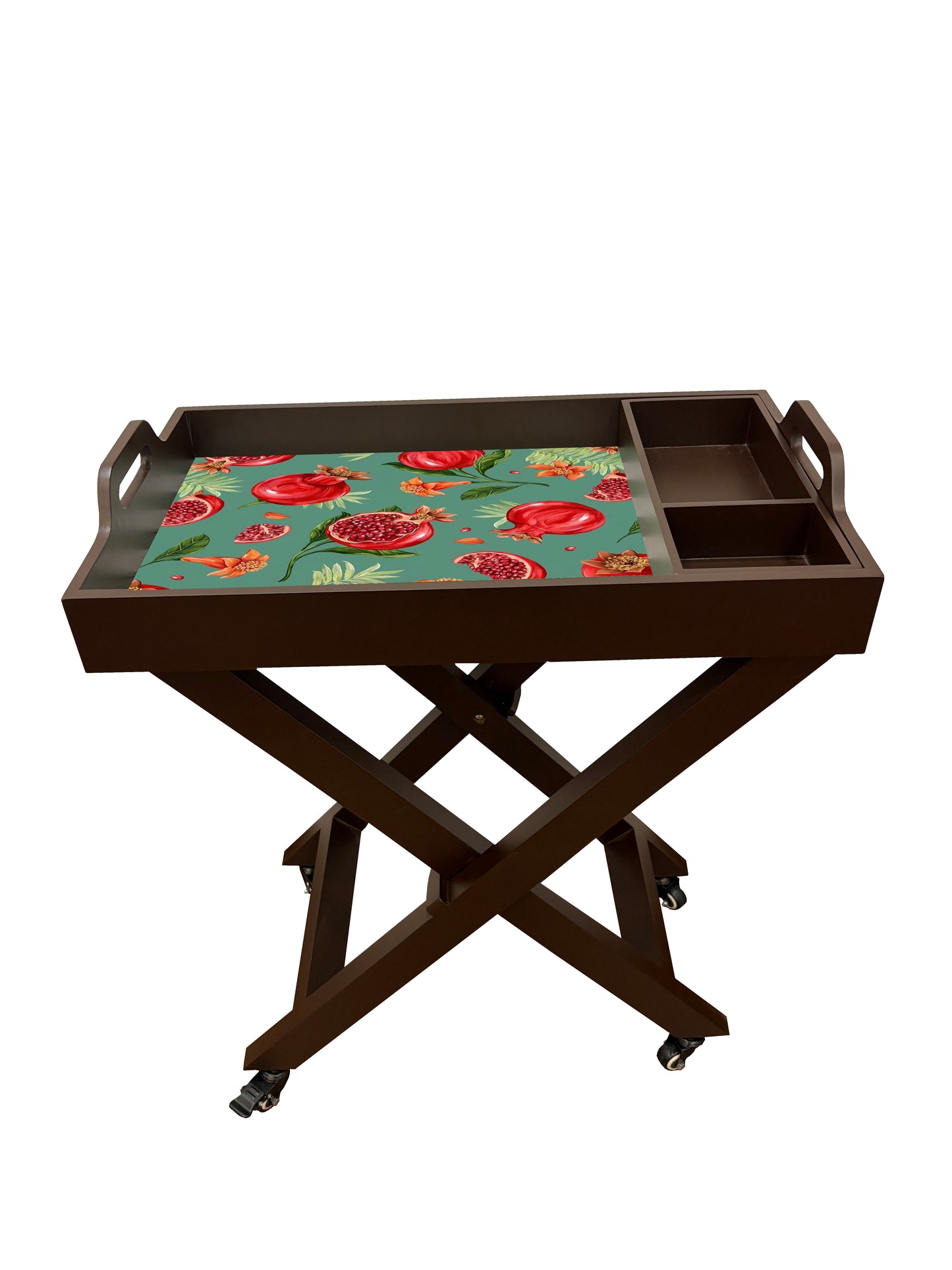 Butler Tray with Wheels