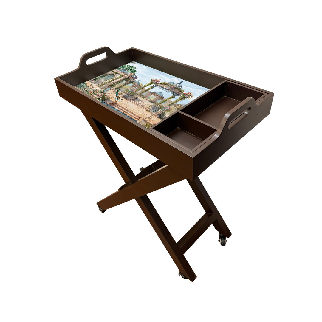 Butler Tray with Wheels