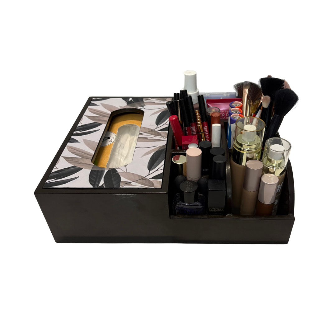 Multi Utility Organizer With Tissue Box Holder