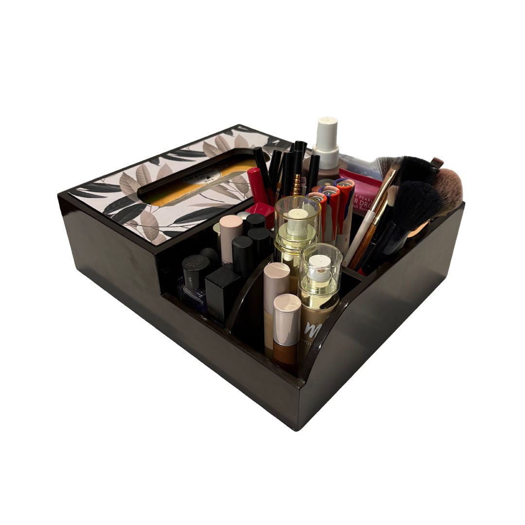 Multi Utility Organizer With Tissue Box Holder