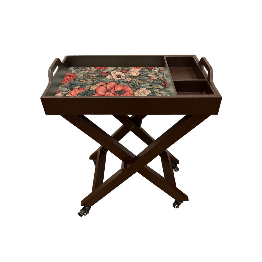 Butler Tray with Wheels