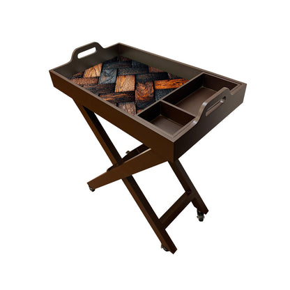 Butler Tray with Wheels