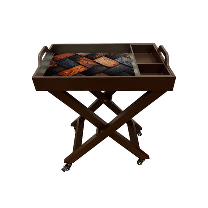Butler Tray with Wheels