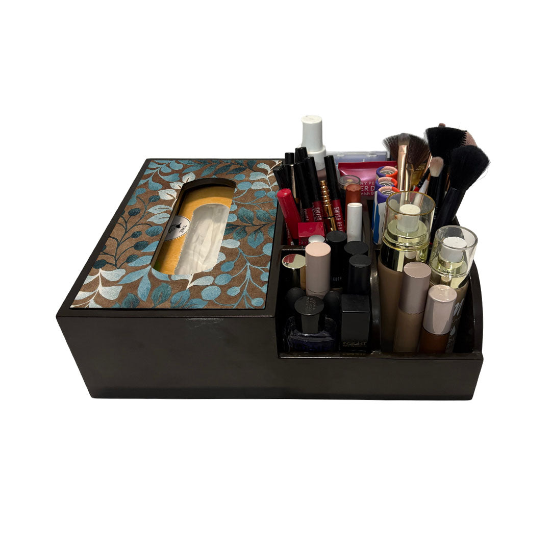 Multi Utility Organizer With Tissue Box Holder