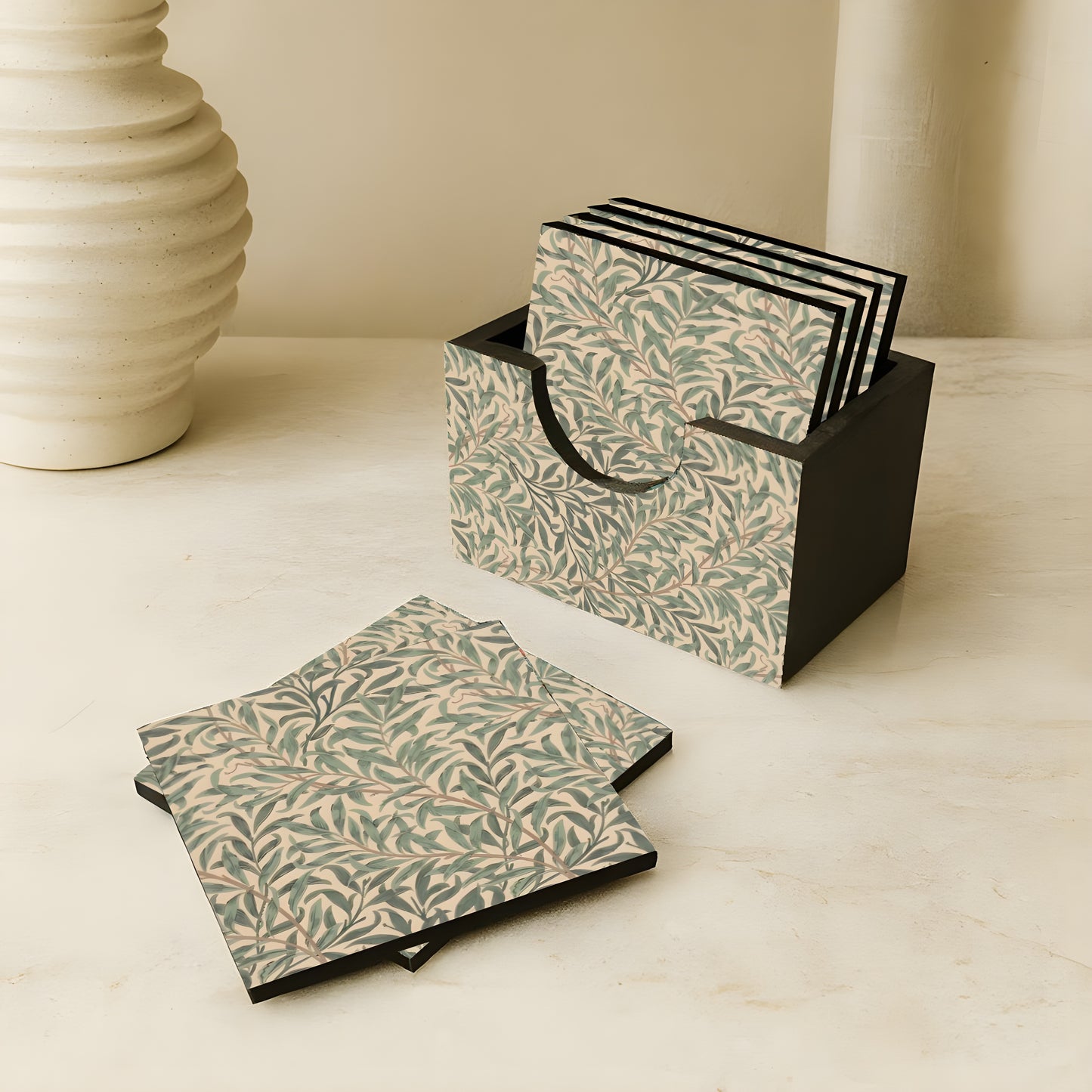 Coaster - Set Of 6 ( With Stand )