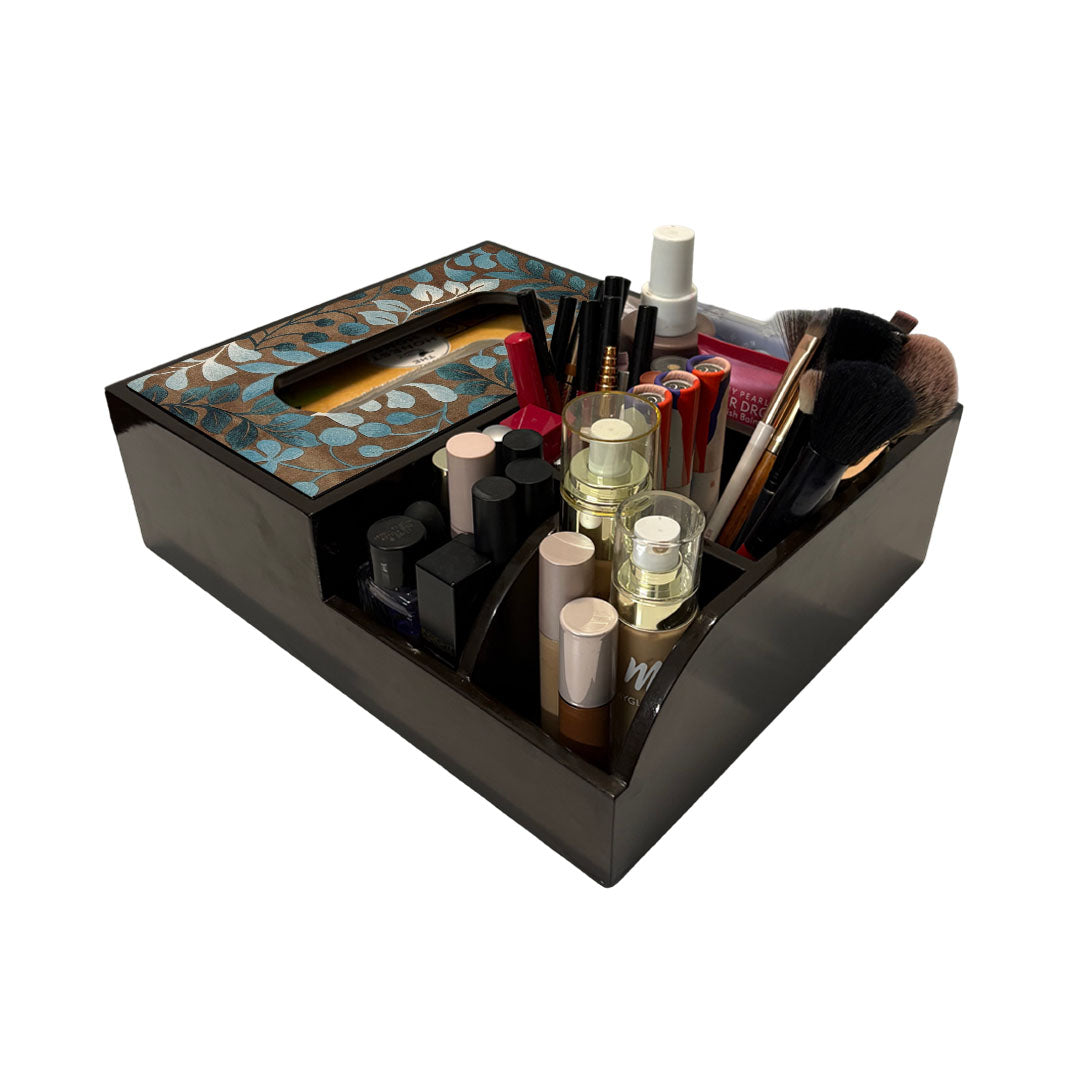 Multi Utility Organizer With Tissue Box Holder
