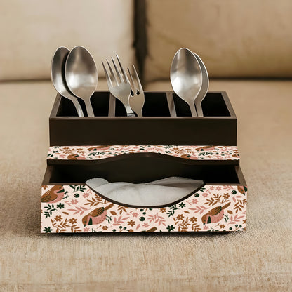 Cutlery Holder with Napkin Holder