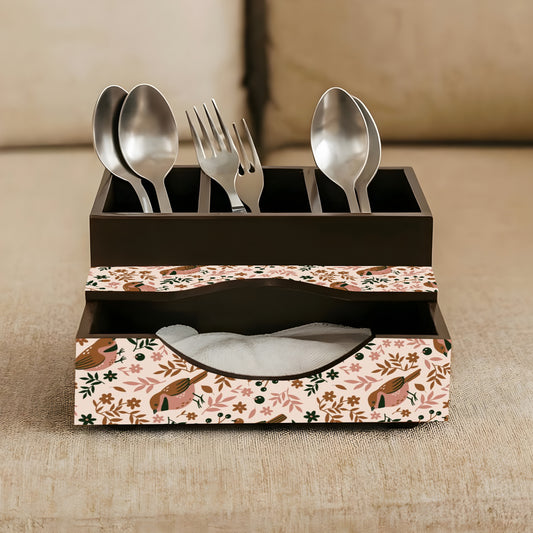 Cutlery Holder with Napkin Holder