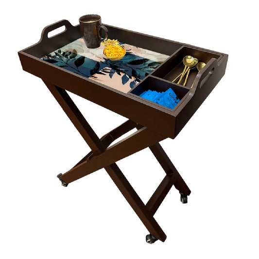 Butler Tray with Wheels