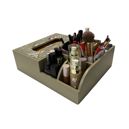 Multi Utility Organizer With Tissue Box Holder