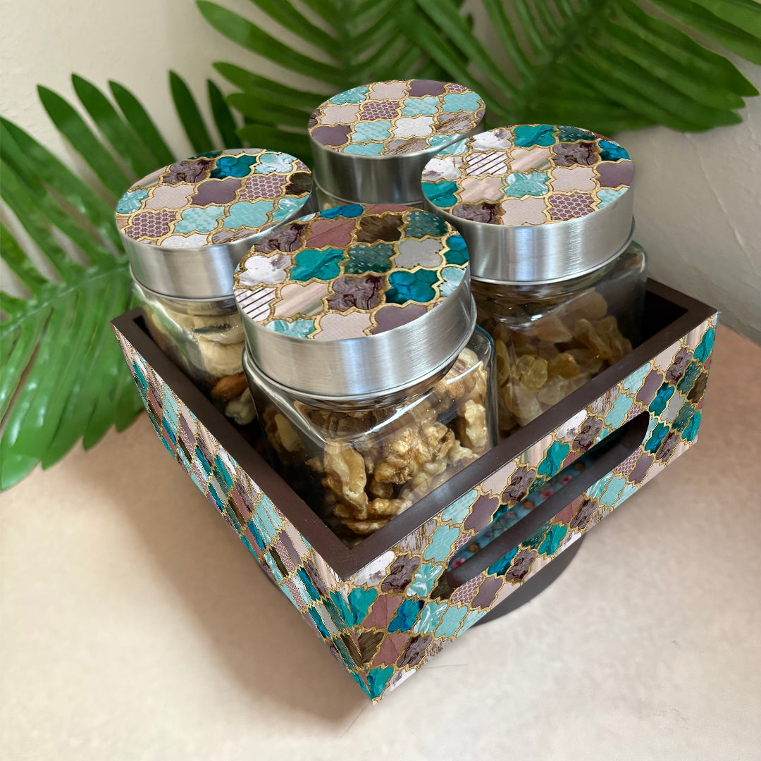 Jar Set : Glass Jars with Steel Lid ( Medium )