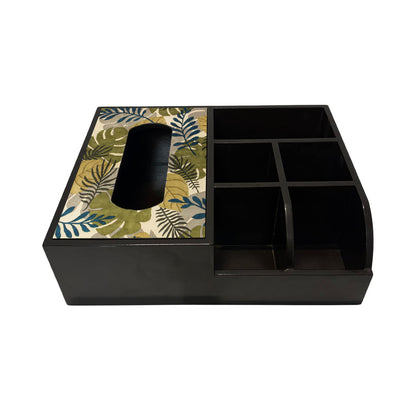 Multi Utility Organizer With Tissue Box Holder