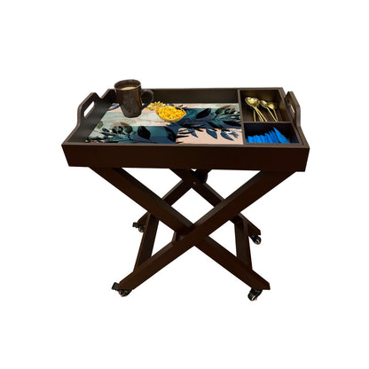 Butler Tray with Wheels