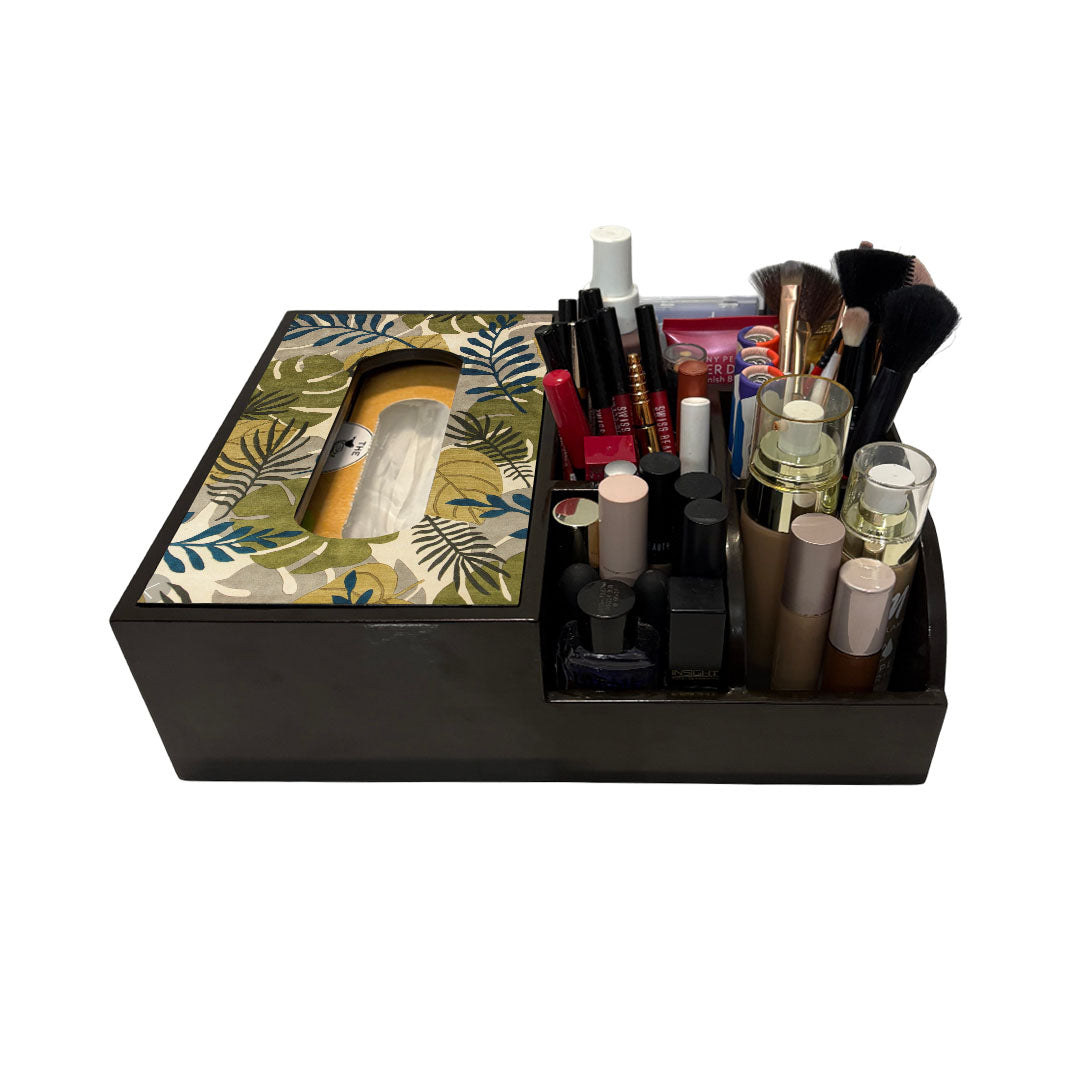 Multi Utility Organizer With Tissue Box Holder