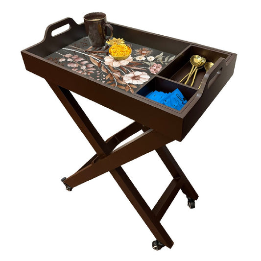 Butler Tray with Wheels