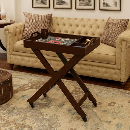 Butler Tray with Wheels