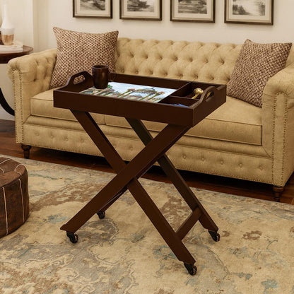 Butler Tray with Wheels