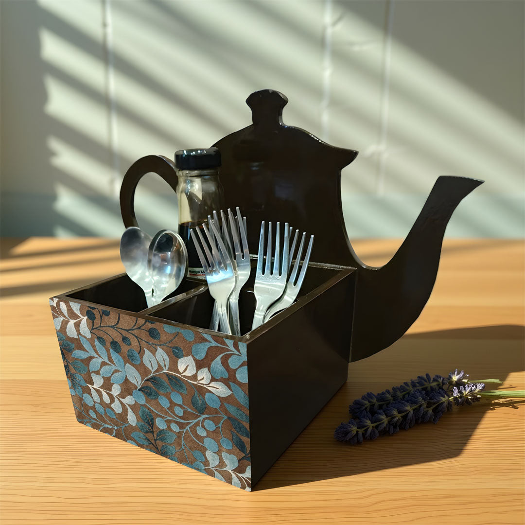 Cutlery Holder - Tea Pot Style