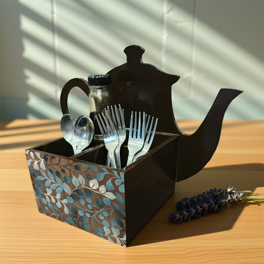 Cutlery Holder - Tea Pot Style
