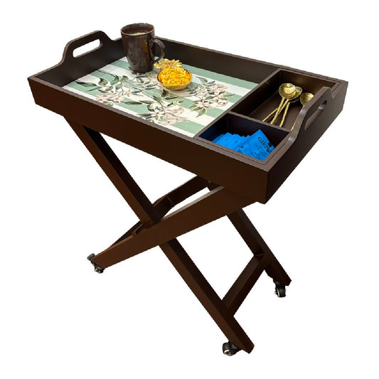 Butler Tray with Wheels