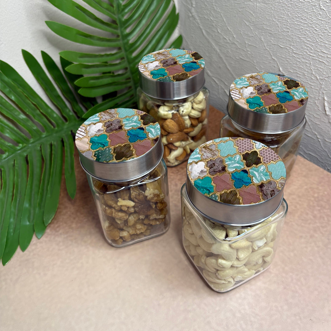 Jar Set : Glass Jars with Steel Lid ( Medium )