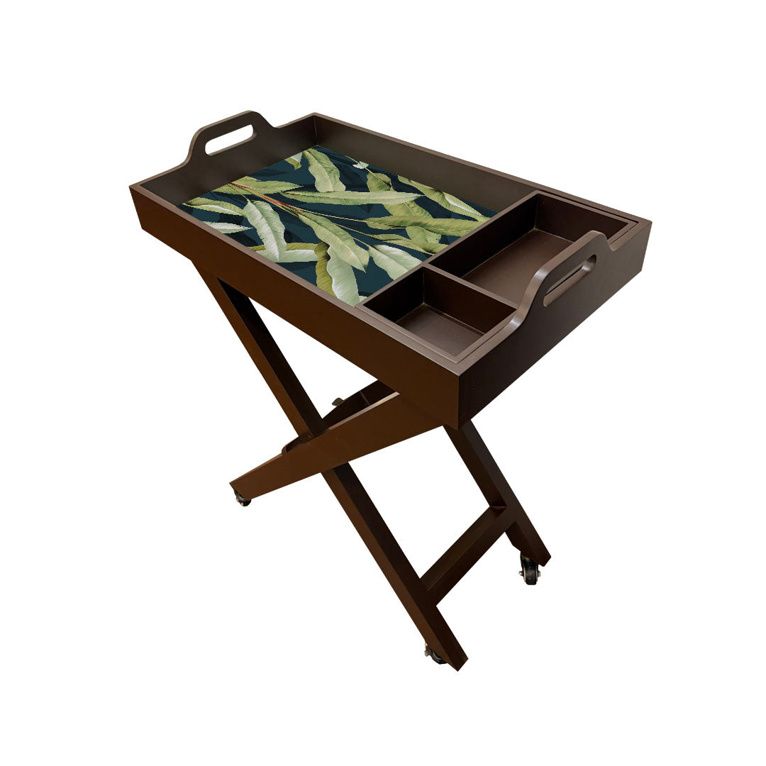 Butler Tray with Wheels