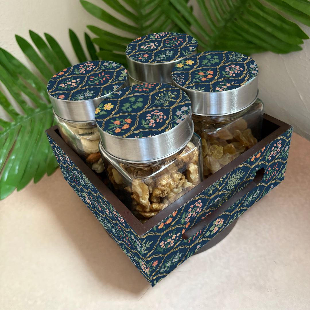 Jar Set : Glass Jars with Steel Lid ( Medium )