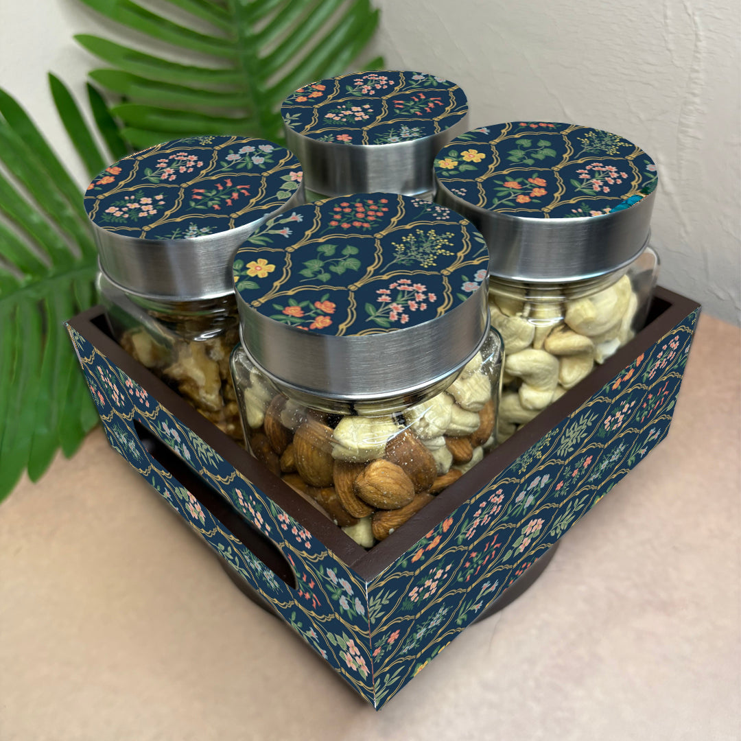 Jar Set : Glass Jars with Steel Lid ( Medium )