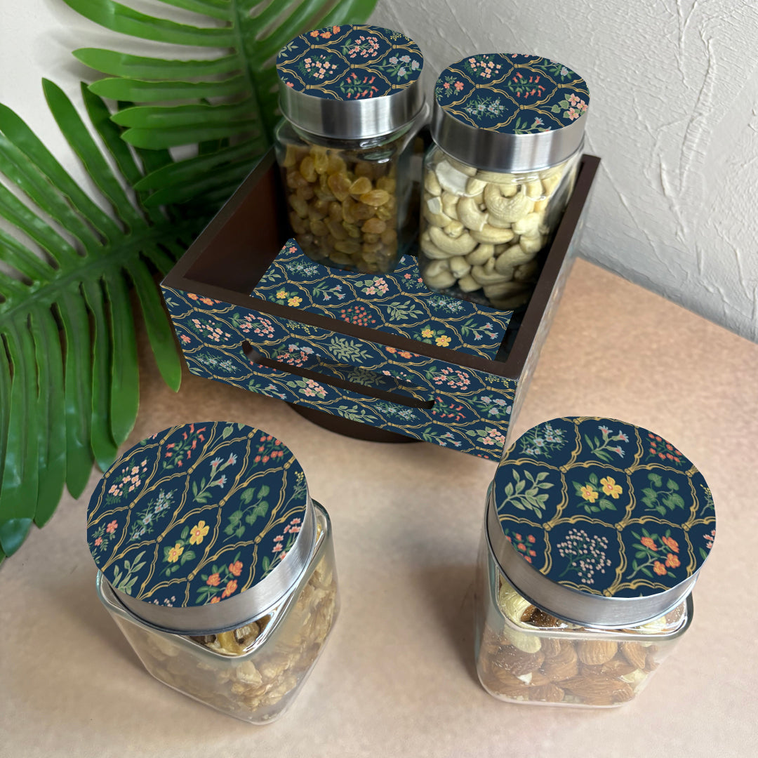 Jar Set : Glass Jars with Steel Lid ( Medium )