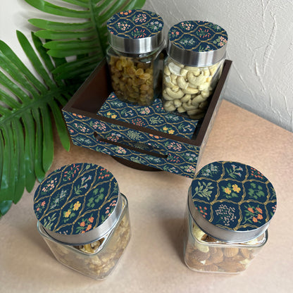 Jar Set : Glass Jars with Steel Lid ( Medium )