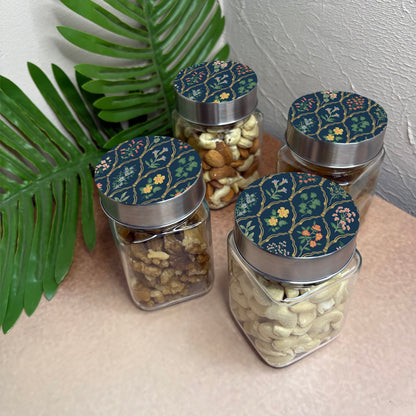 Jar Set : Glass Jars with Steel Lid ( Medium )