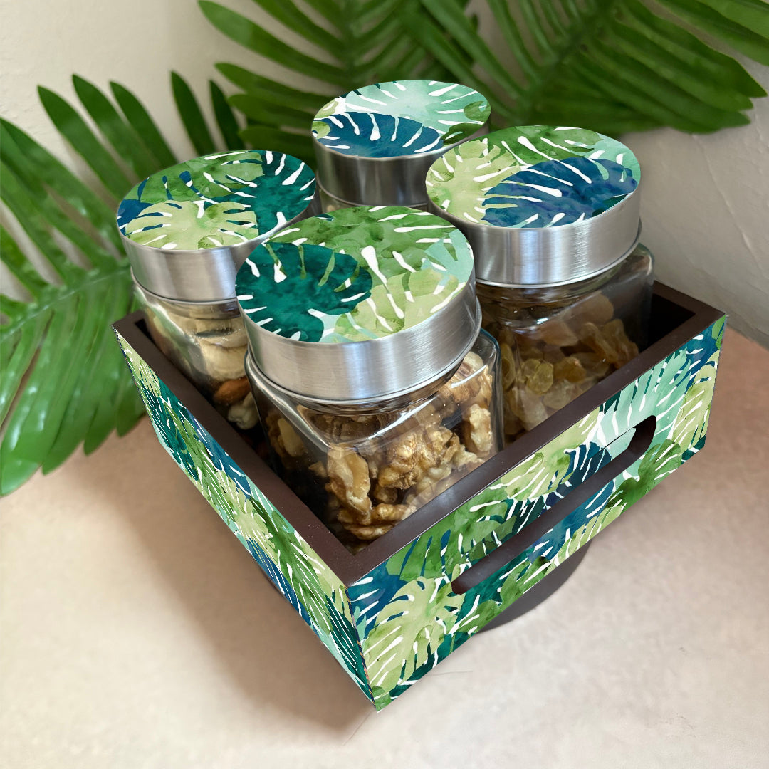Jar Set : Glass Jars with Steel Lid ( Medium )