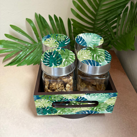 Jar Set : Glass Jars with Steel Lid ( Medium )