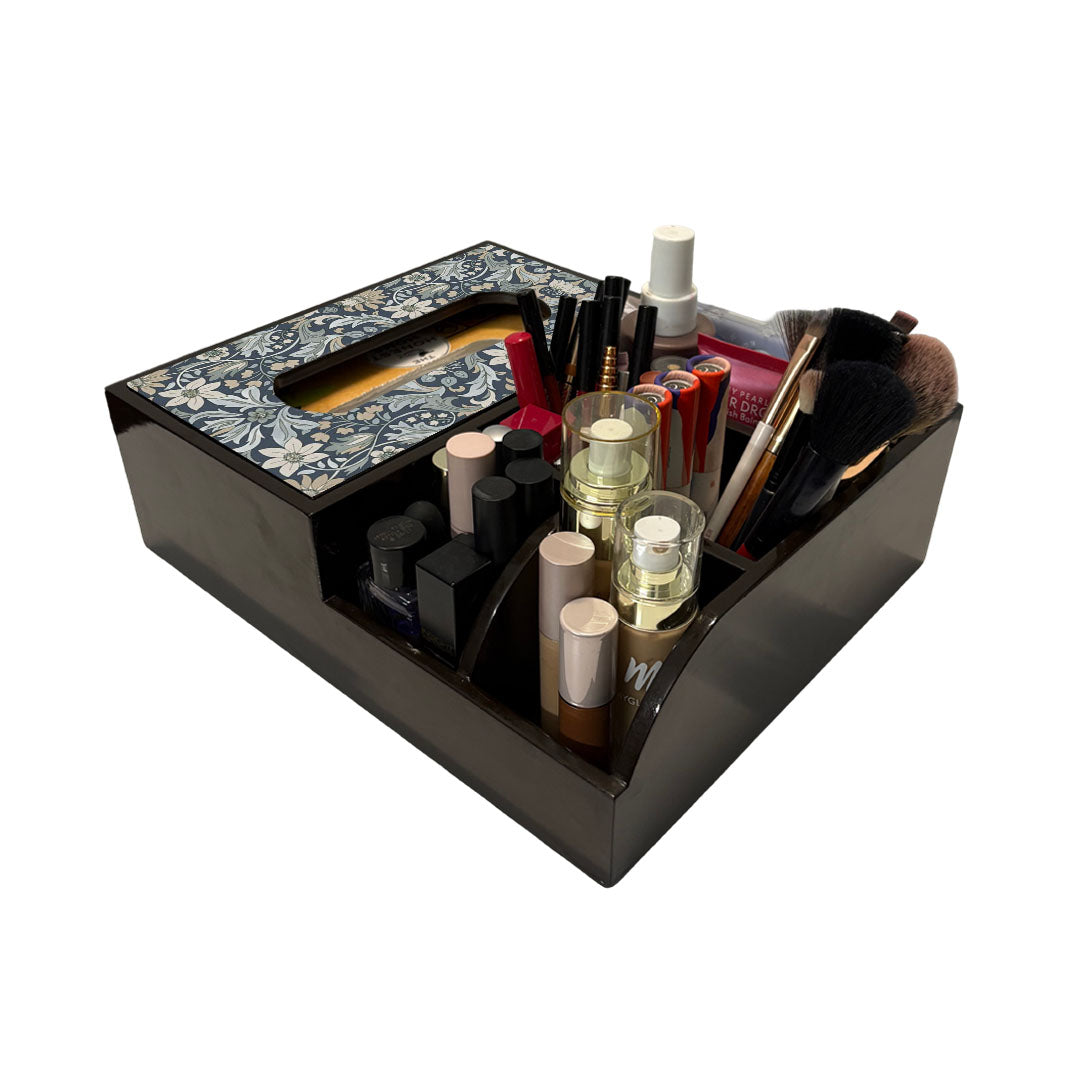 Multi Utility Organizer With Tissue Box Holder